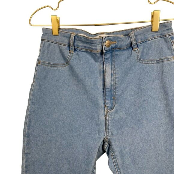 Pull & Bear Woman Skinny‎ High Waisted Jeans Blue Size 12 391 - Picture 4 of 9